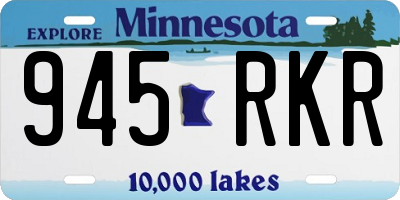 MN license plate 945RKR
