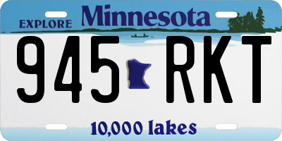 MN license plate 945RKT