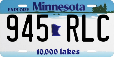MN license plate 945RLC