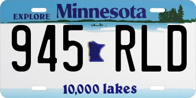 MN license plate 945RLD