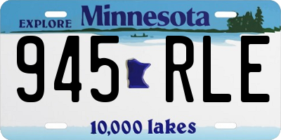 MN license plate 945RLE