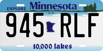 MN license plate 945RLF