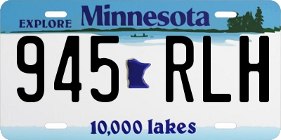 MN license plate 945RLH