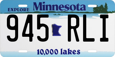 MN license plate 945RLI