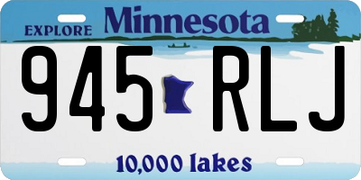 MN license plate 945RLJ