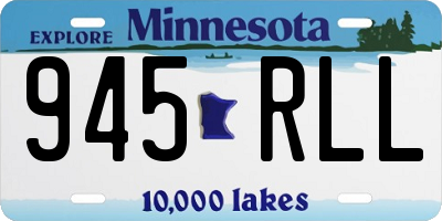 MN license plate 945RLL