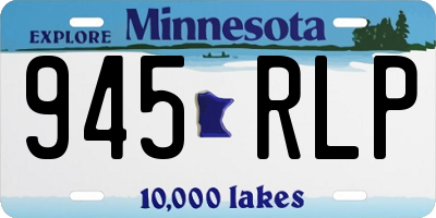 MN license plate 945RLP