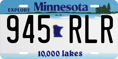 MN license plate 945RLR