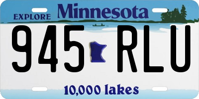 MN license plate 945RLU