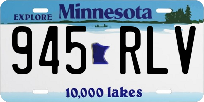 MN license plate 945RLV
