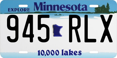 MN license plate 945RLX