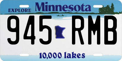 MN license plate 945RMB