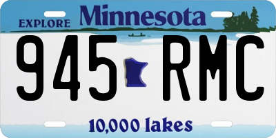 MN license plate 945RMC