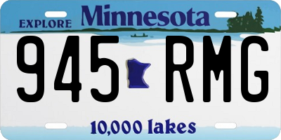 MN license plate 945RMG