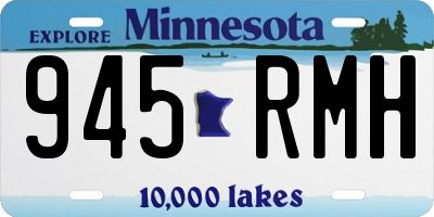 MN license plate 945RMH