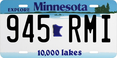 MN license plate 945RMI
