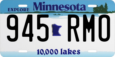 MN license plate 945RMO