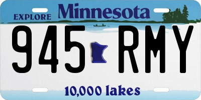 MN license plate 945RMY