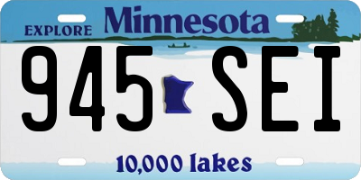 MN license plate 945SEI