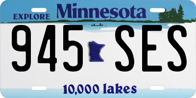 MN license plate 945SES