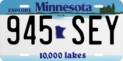 MN license plate 945SEY