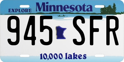 MN license plate 945SFR
