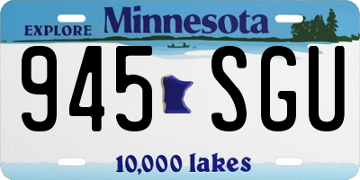 MN license plate 945SGU