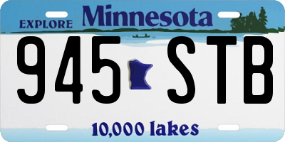 MN license plate 945STB