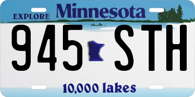 MN license plate 945STH