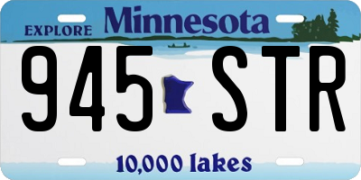 MN license plate 945STR