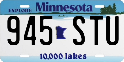 MN license plate 945STU