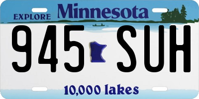 MN license plate 945SUH