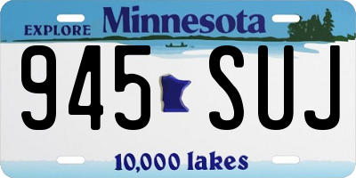 MN license plate 945SUJ