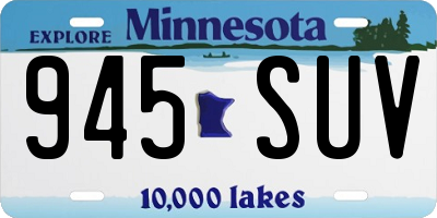 MN license plate 945SUV