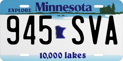 MN license plate 945SVA
