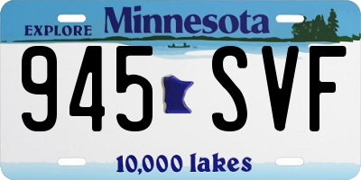 MN license plate 945SVF