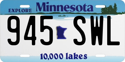 MN license plate 945SWL