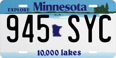 MN license plate 945SYC