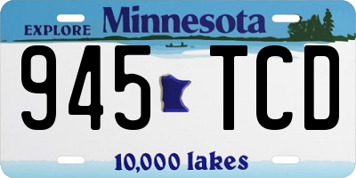 MN license plate 945TCD
