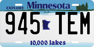 MN license plate 945TEM