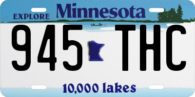 MN license plate 945THC