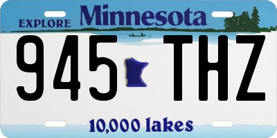 MN license plate 945THZ