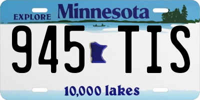 MN license plate 945TIS