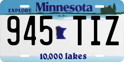 MN license plate 945TIZ