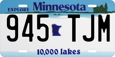 MN license plate 945TJM