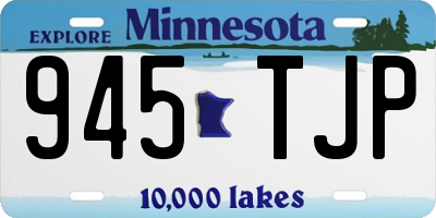MN license plate 945TJP