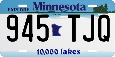 MN license plate 945TJQ