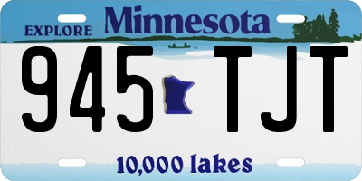MN license plate 945TJT