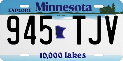 MN license plate 945TJV