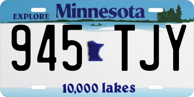 MN license plate 945TJY